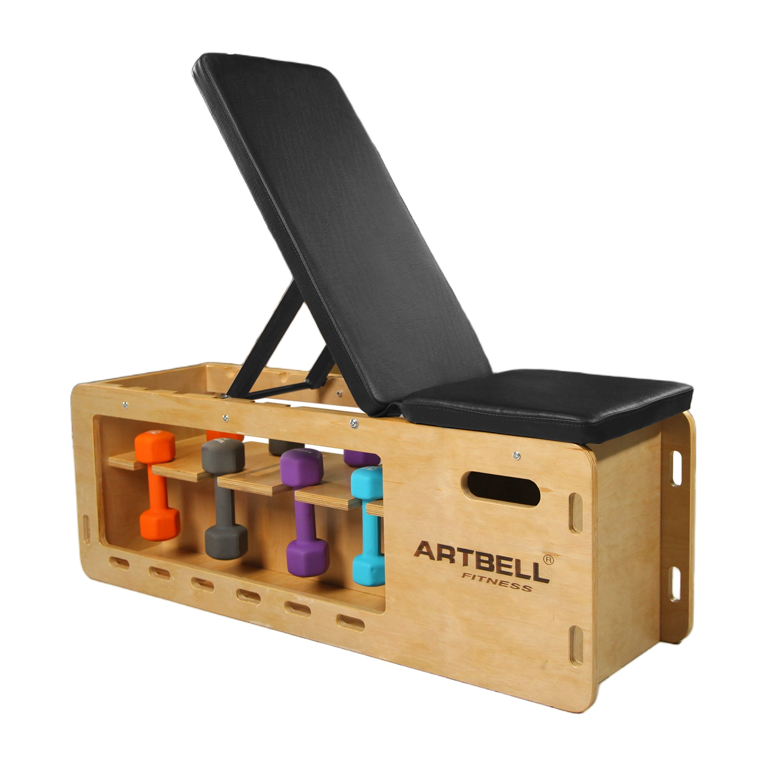 Wooden Weight Bench with Storage