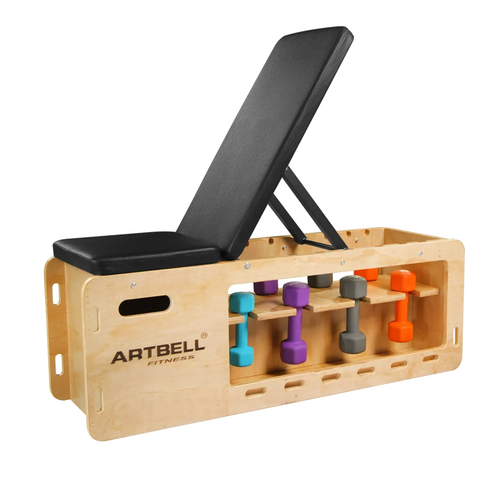 Wooden Weight Bench with Storage