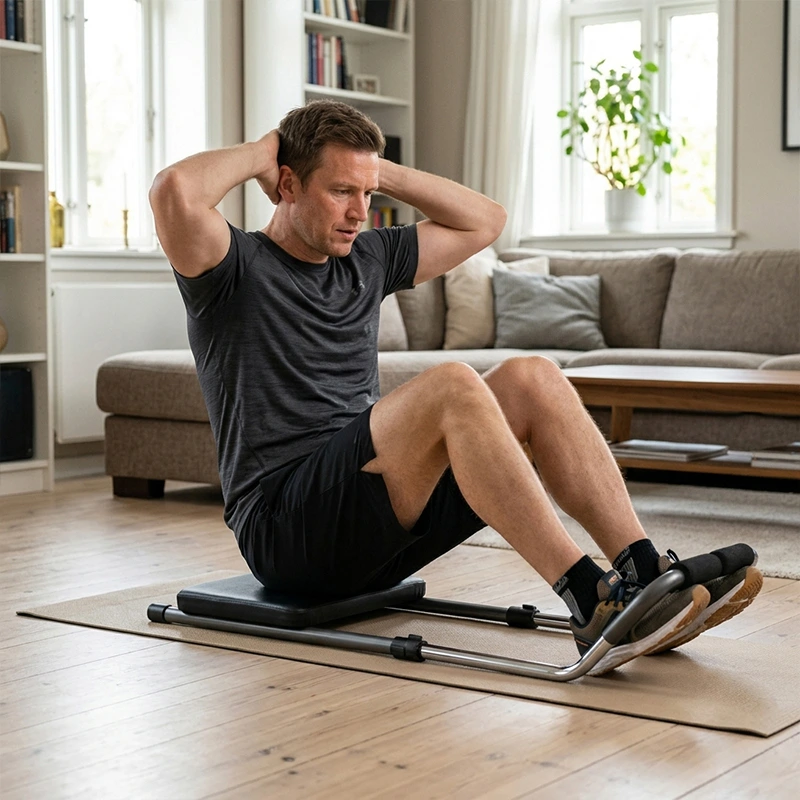Sit-up bench for a home gym workout